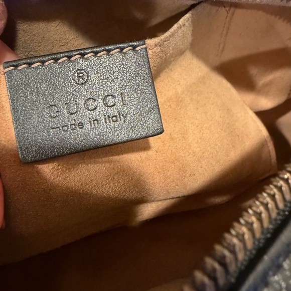 Gucci Black Quilted Leather GG Chain Crossbody Bag - Picture 6 of 15